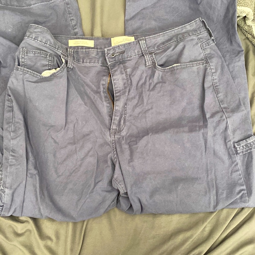 Pale Blue Cargo Pants